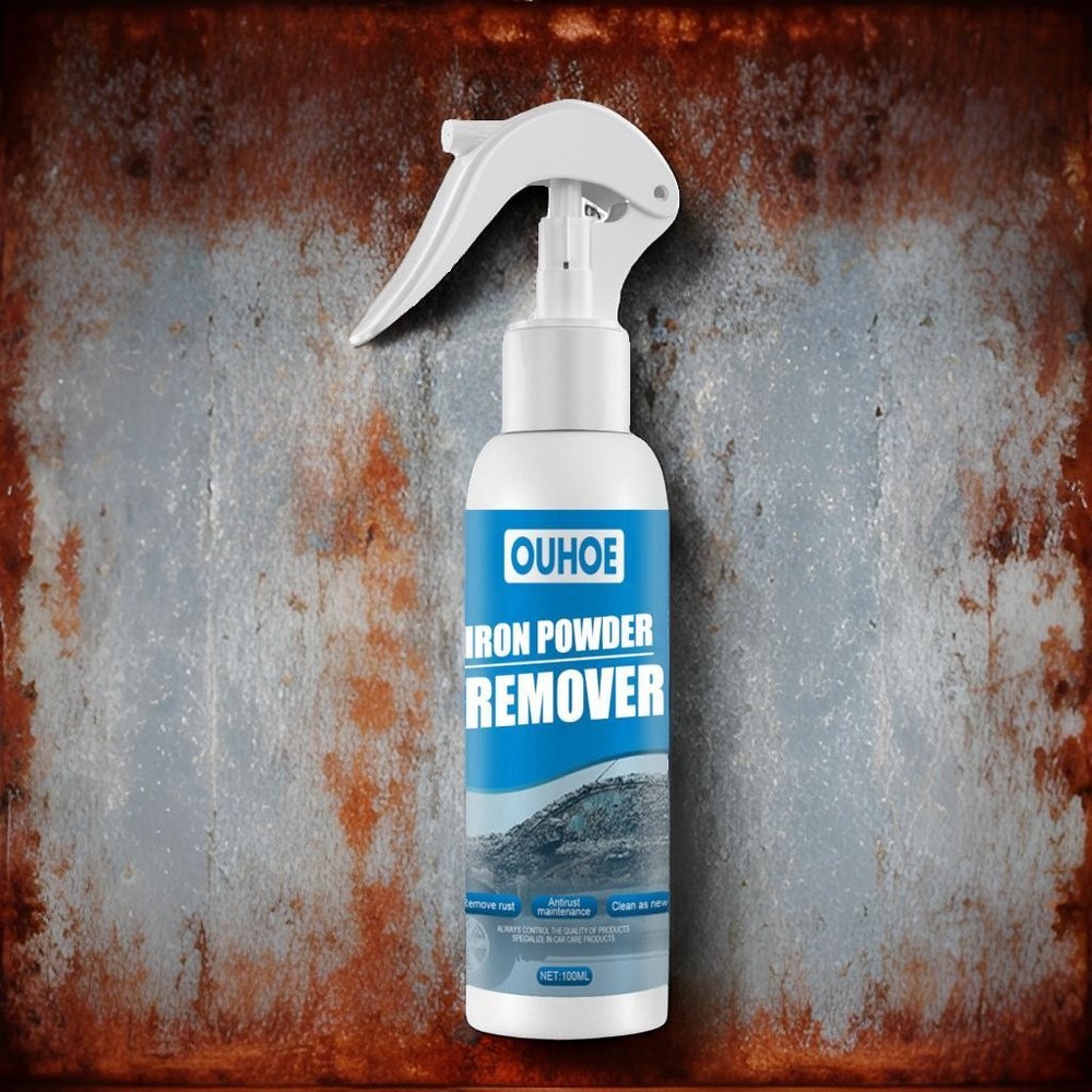Auto Iron Powder Rust Remover Spray - Advanced Stain Cleaner for Rust Removal