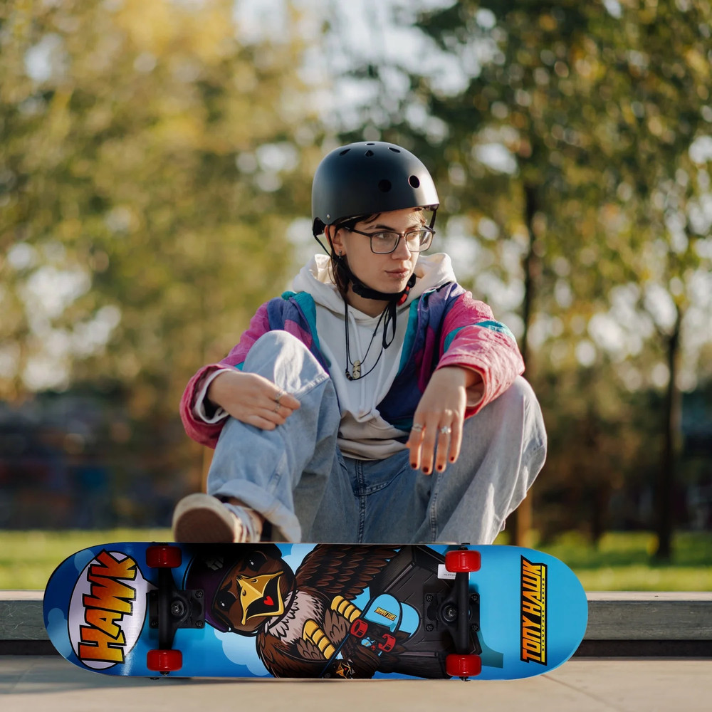 Series 31" Skateboard for Beginners, First Time Skateboarder, Hawk
