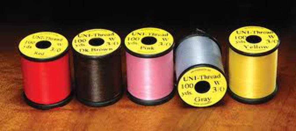 UNI 3/0 Waxed Thread Multiple Colors - Fly Tying
