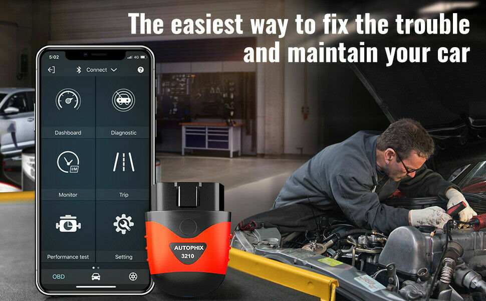 AUTOPHIX 3210 Bluetooth OBD2 Scanner for iPhone iPad & Android Fault Code Reader