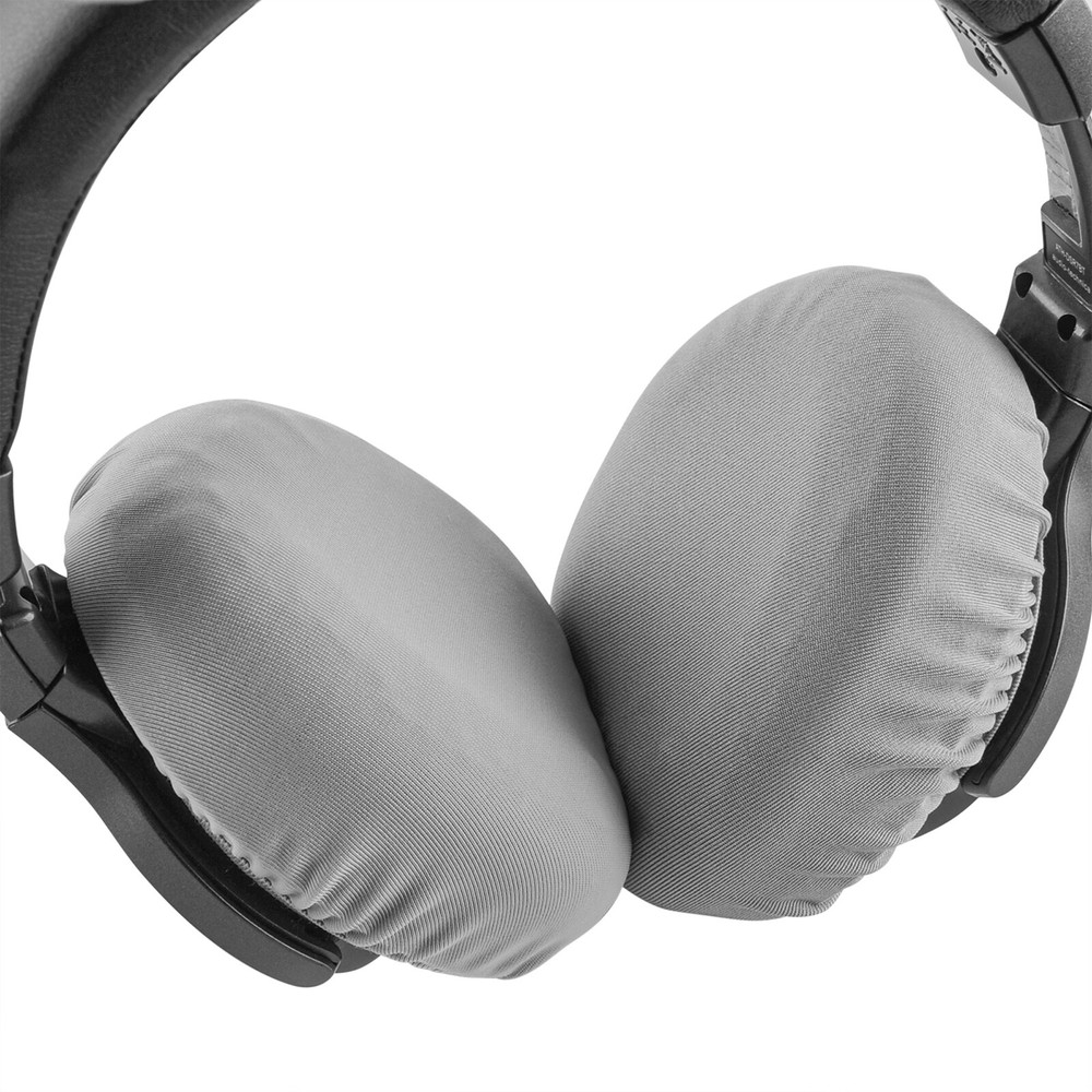 Geekria 2 Pairs Washable Headphone Covers (M / Grey)