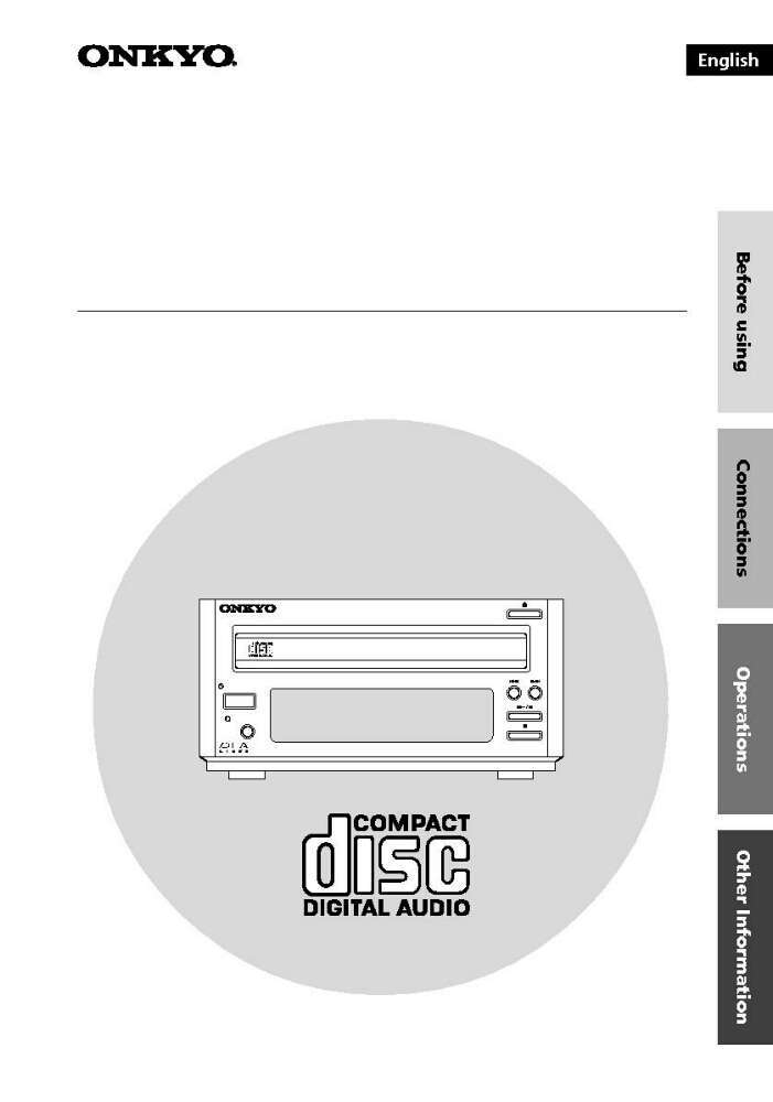 Onkyo C-701A CD Player Owners Manual