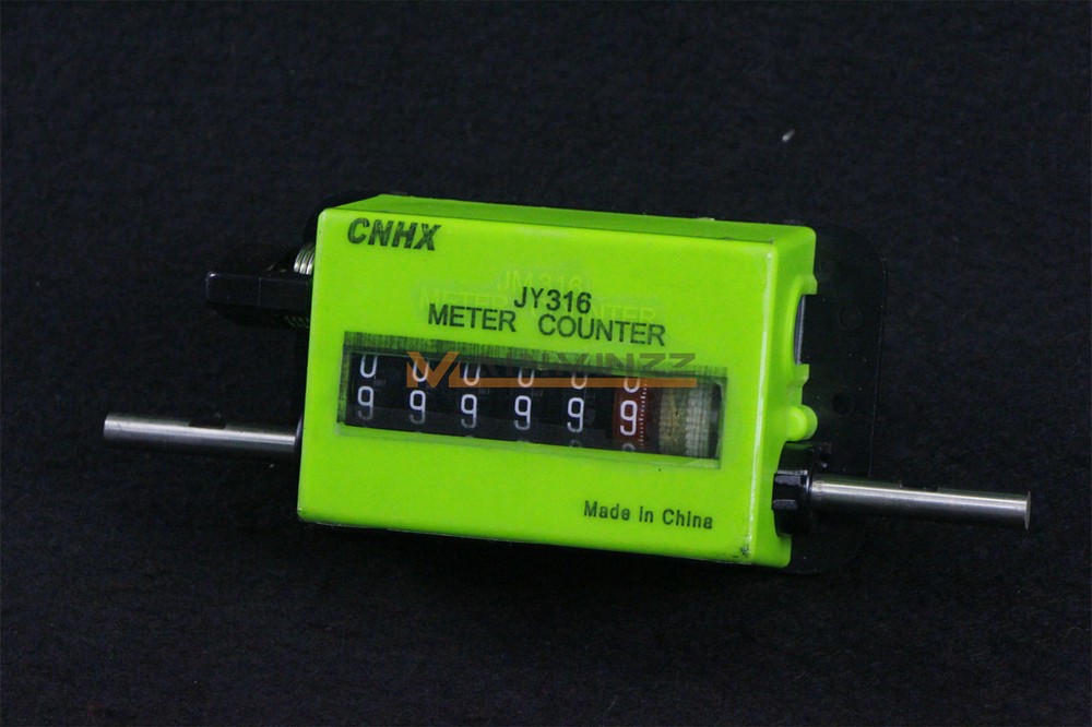 One JY316 6-Digit Mechanical Yard Counter Length Counter Rolling Wheel Decoder