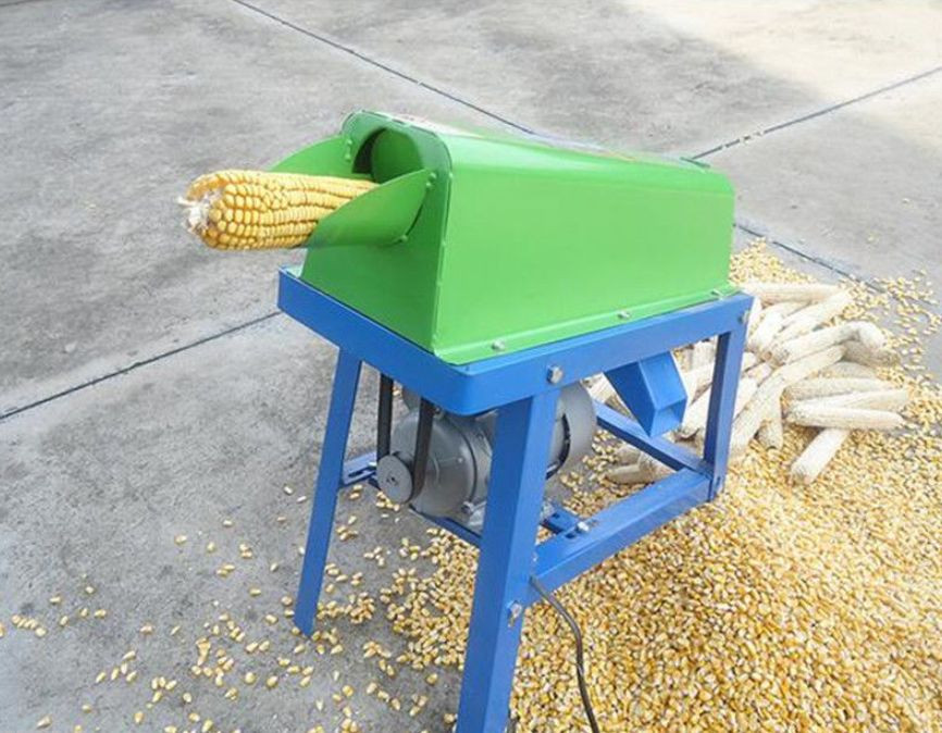 Farm Electric Corn Thresher Sheller Threshing Stripping Machine 220V