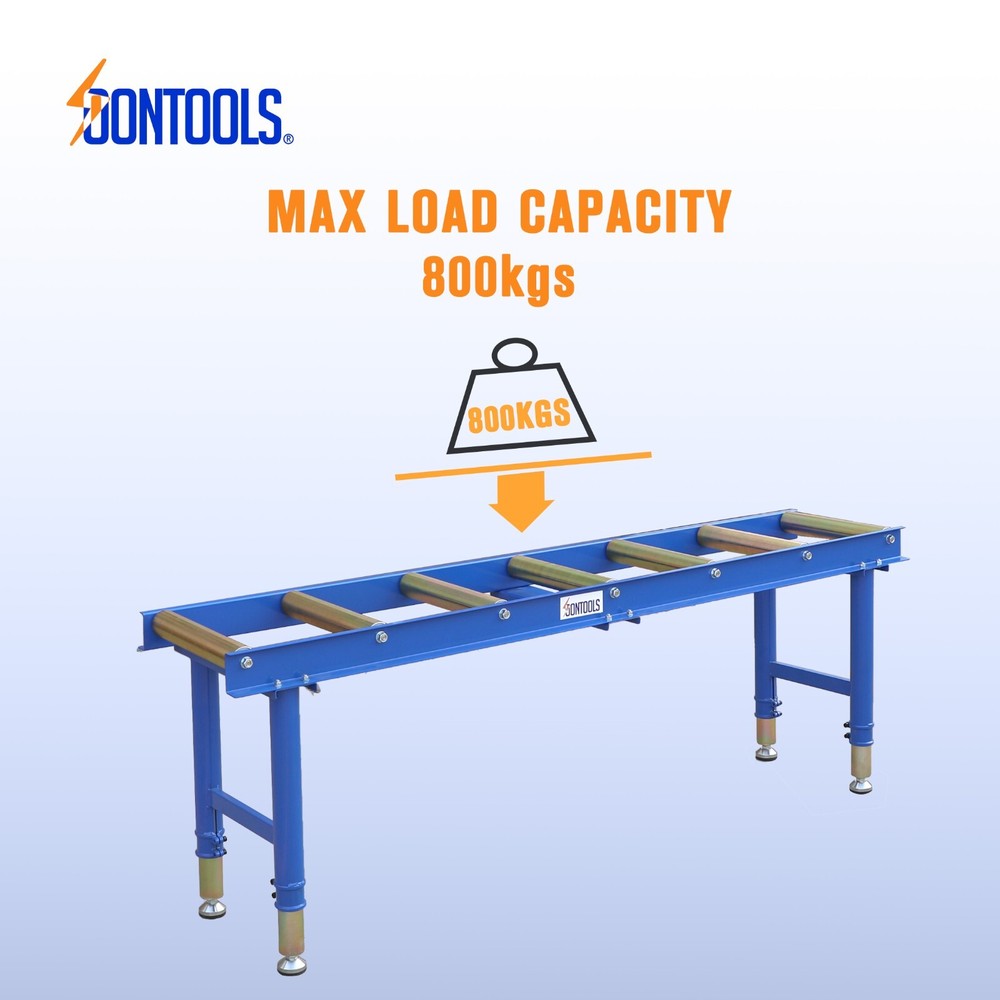 Soontools Heavy-Duty Adjustable Conveyor Roller-800kg Capacity for Industrial