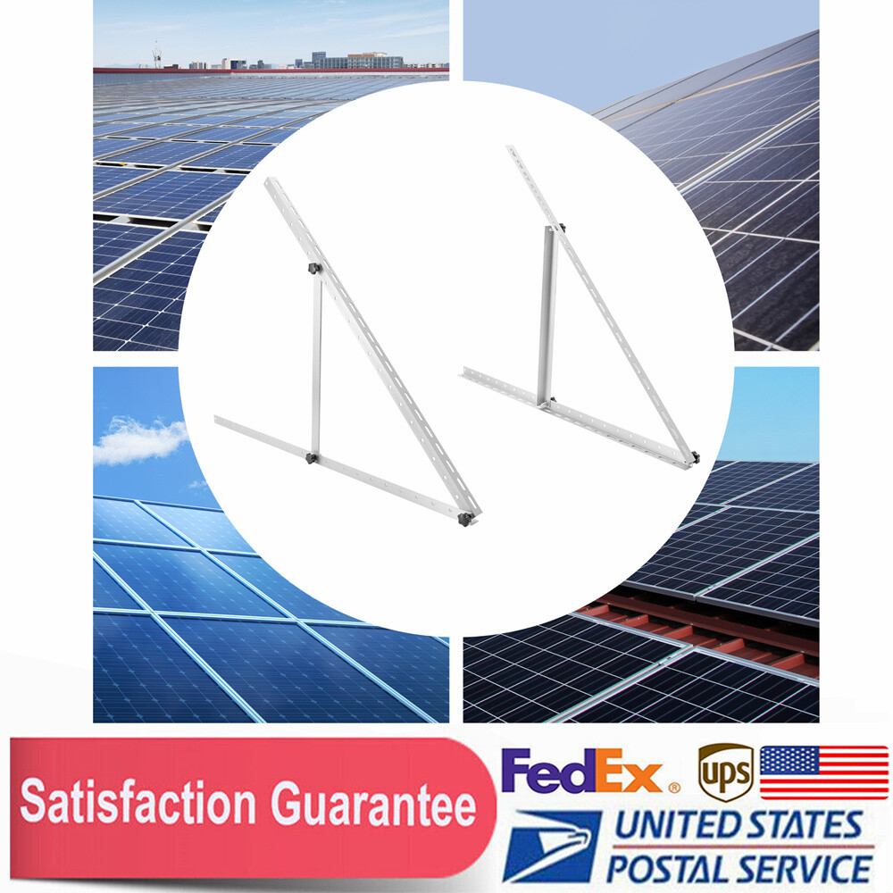 2 Pack 41 inches Adjustable Solar Panel RV Tilt Mount Brackets For Boat / Roof