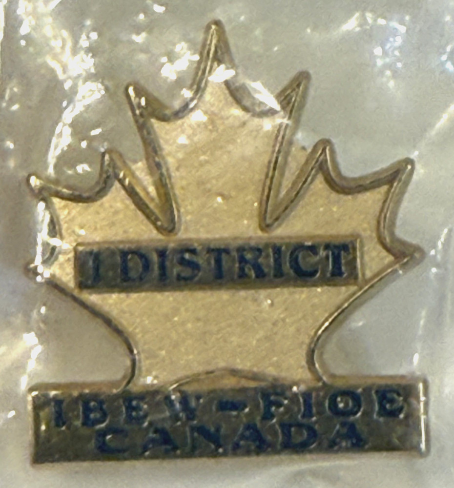 IBEW-FIOE 1st District Canada Lapel pin