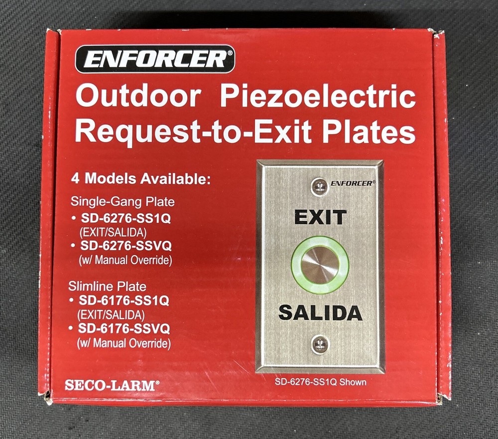 Outdoor Piezoelectric Request-to-Exit Plates
