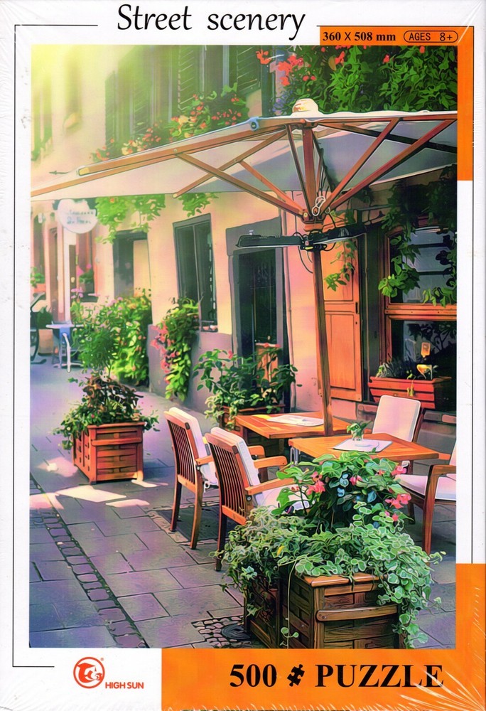 Sidewalk Cafe 500 Piece Puzzle