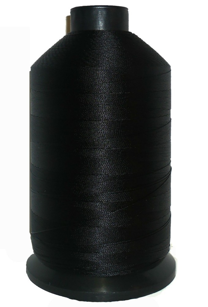 Black 3000m Cone 40's Bonded Nylon Thread (Military Specification)