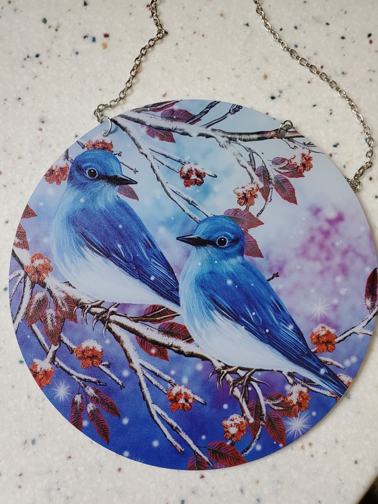 Sun Catcher Hanging Ornament Bluebird Window