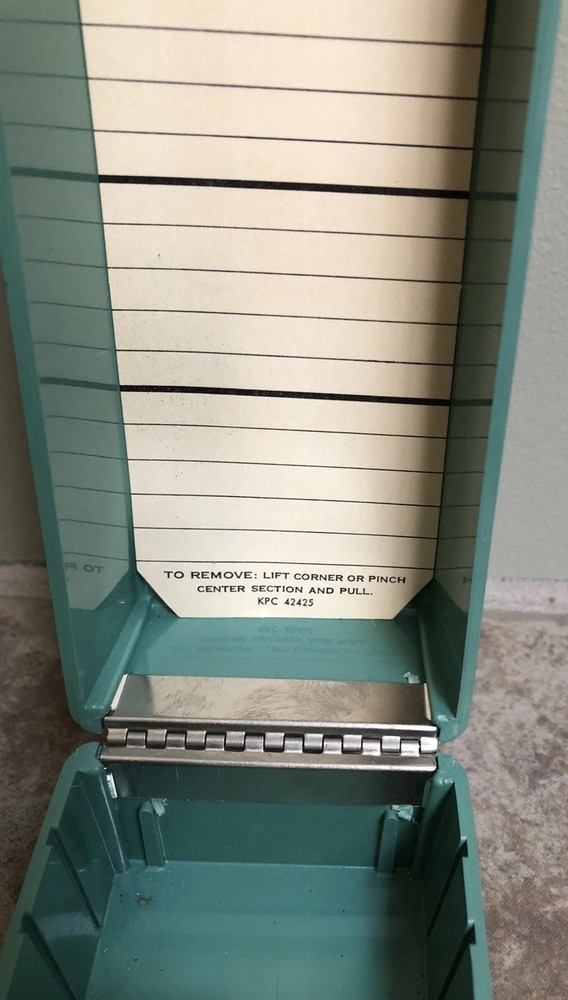 Kodak Ready File 35mm Slide Container Plastic Storage Box 9.5 X 2.5”