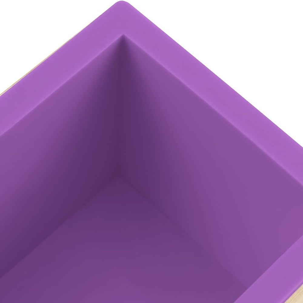 3PCS 47oz Silicone Soap Kit, Purple Rectangular Silicone Loaf Soap Making wit...