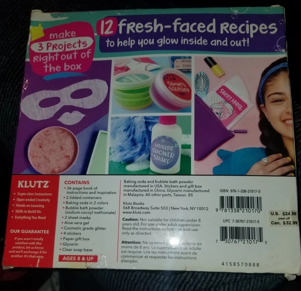 Klutz Bath & Body Box Bath Bomb Kit