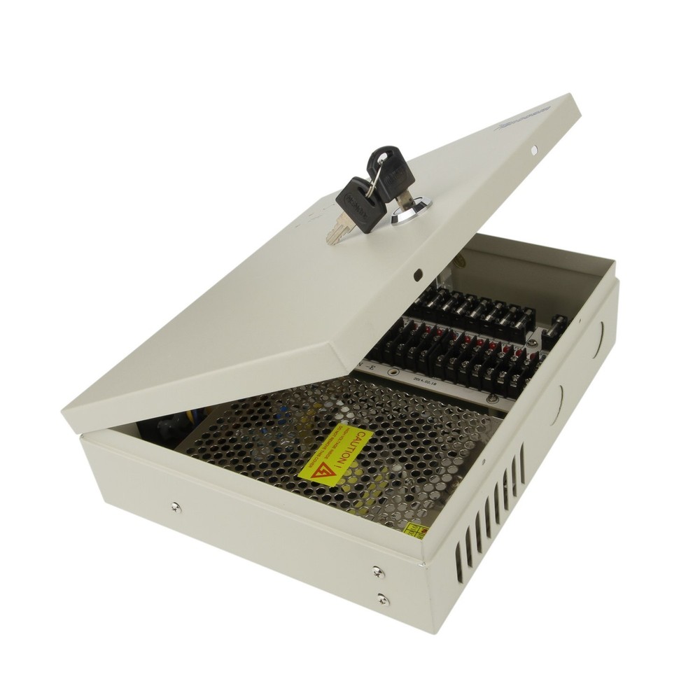 16 Channel 12V DC Power Supply Distribution Box for CCTV Security Cameras 5 Pack