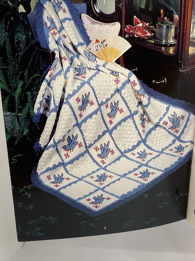 Red Heart Crochet Patterns Victorian Afghan Collection Pattern Book 368