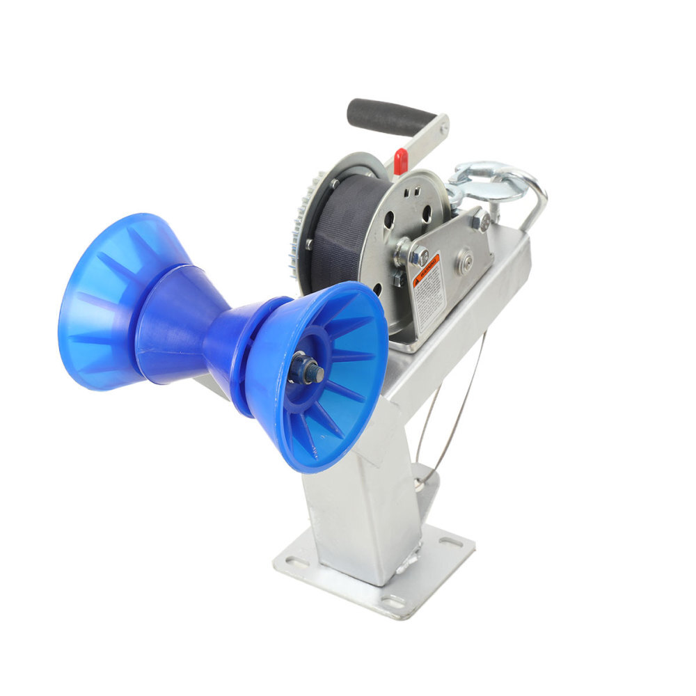 Boat Trailer Winch Stand with Roller Multiple Height Adjustments 3"x4"Frames