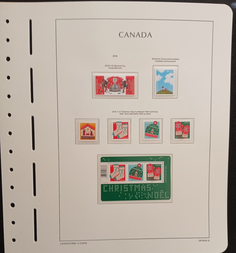 2018 Canada Year Set On Lighthouse/Leuchtturm Hingless Pages