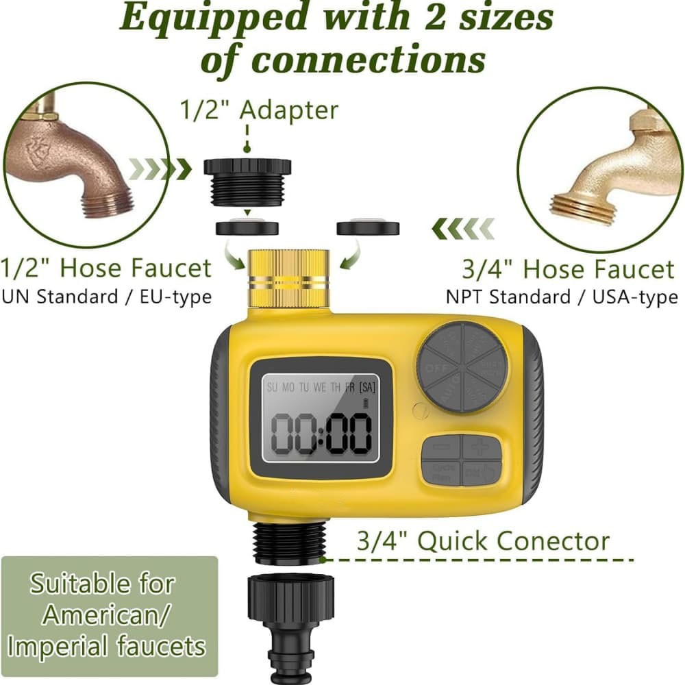 Programmable Water Timer for Outdoor Garden Hose Sprinkler Timer