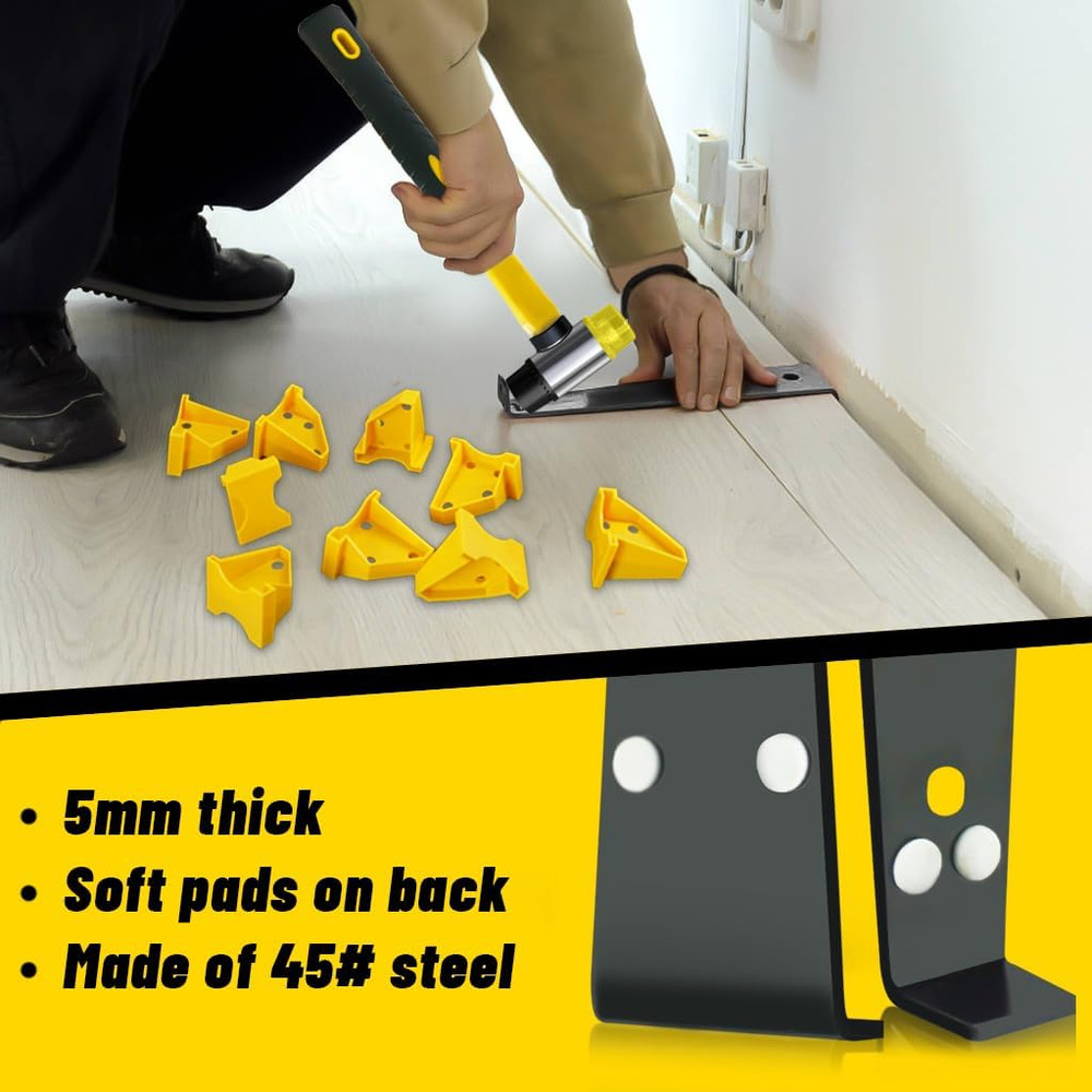 Laminate Flooring Installation Kit Tapping Block Pull Bar Spacers Mallet Tools