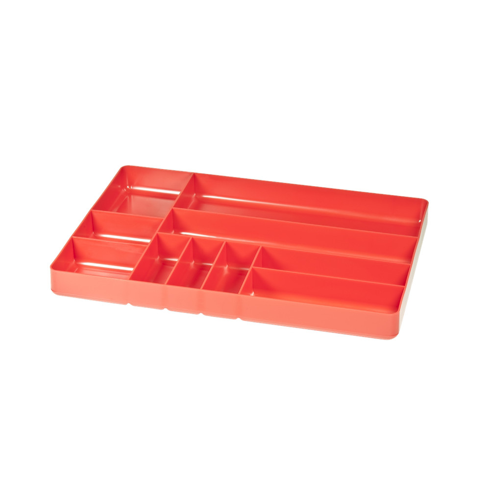 Ernst Mfg. 10 Compartment Organizer Tray Red