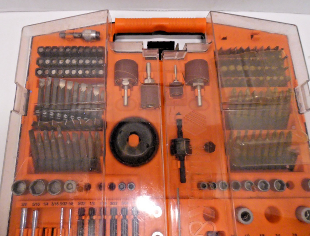 VTG Black & Decker Accesessories Mixed Small Tools Drills Bits & More