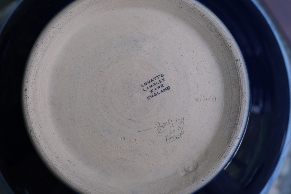 Lovatt’s Langley Ware Cobalt Blue Jardinière c.1908–1925