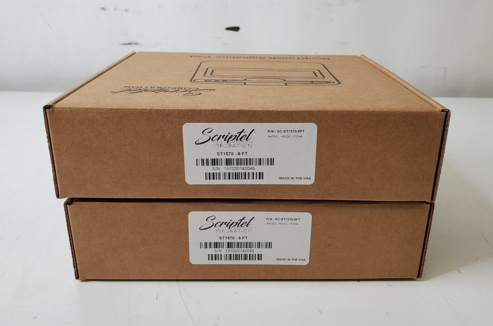 2x New/OpenBox Scriptel 6ft ScripTouch Signature Pad SC-ST1570-6FT