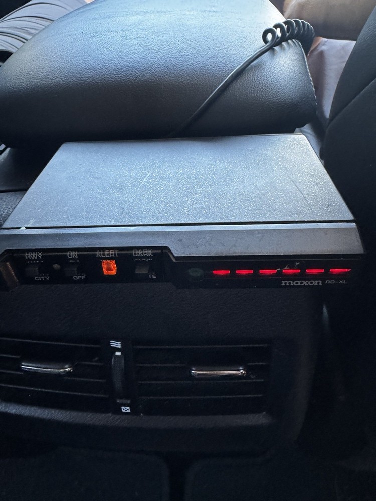 Maxon RD-XL Micro Radar Detector Tested Working With Leather Storage Bag