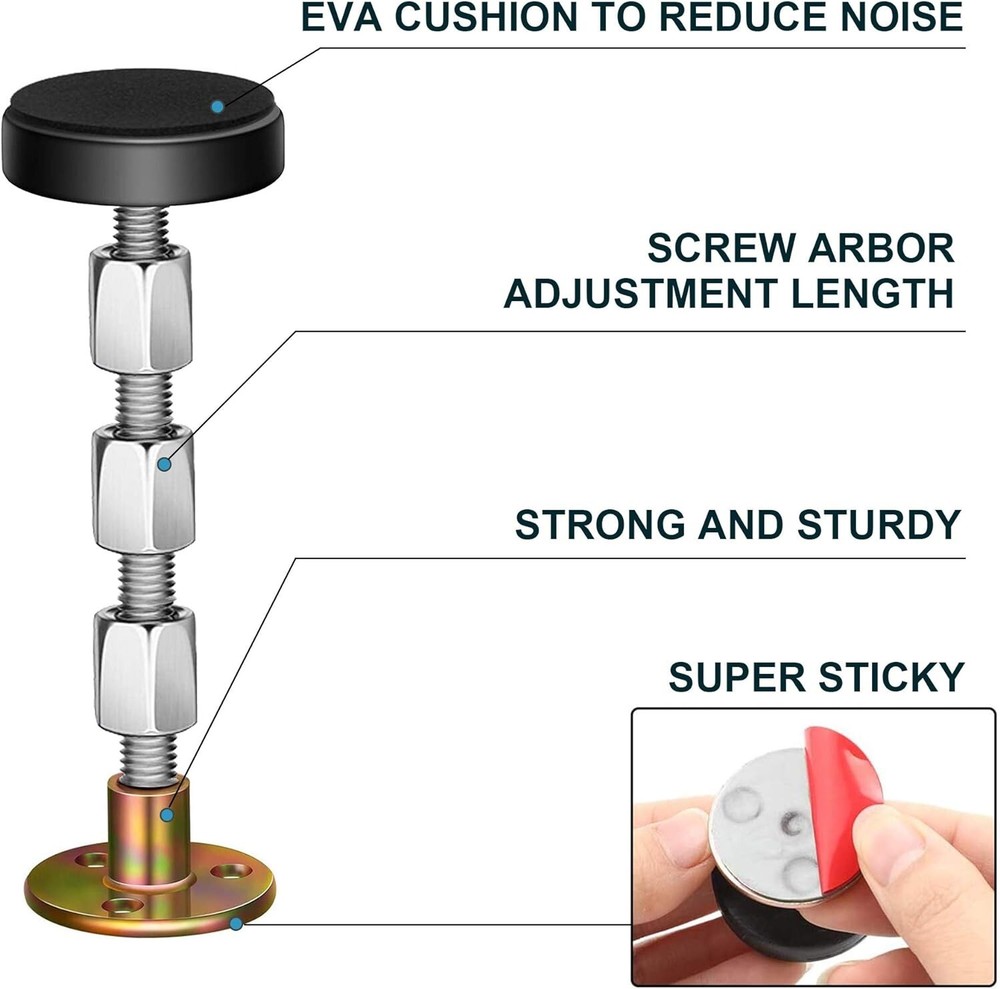 Headboard Stoppers Krisler Adjustable Threaded Bed Frame Anti-Shake Tool