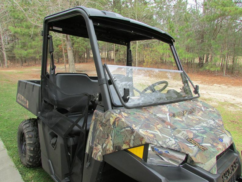 Seizmik Versa Folding Fold Uncoated Poly Full Windshield Ranger Mid Size 10-19