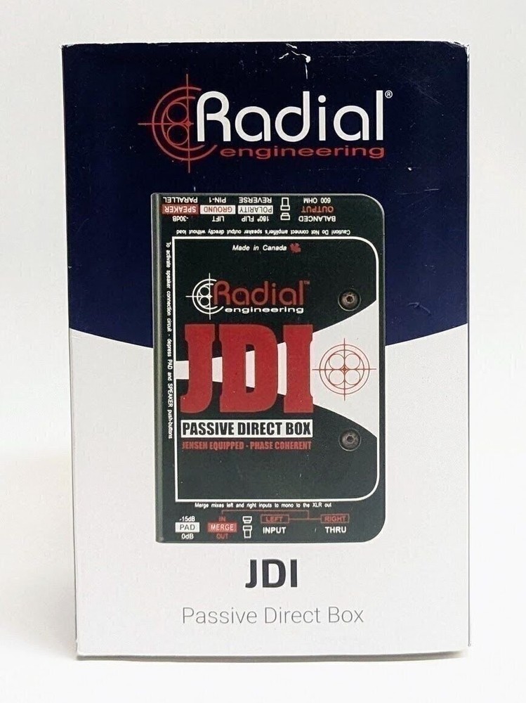 Radial Engineering JDI Passive Direct Box Jensen Equipped