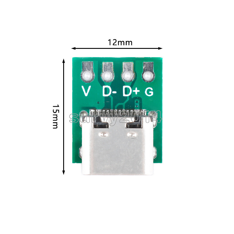 10Pcs USB 3.1 Type C 16Pin Test PCB Board Adapter 16P Connector Socket