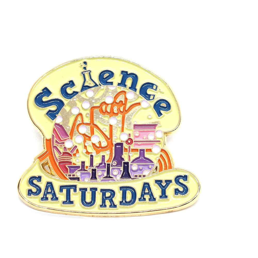 Science Saturdays Pin Award Lapel Enamel Collectible