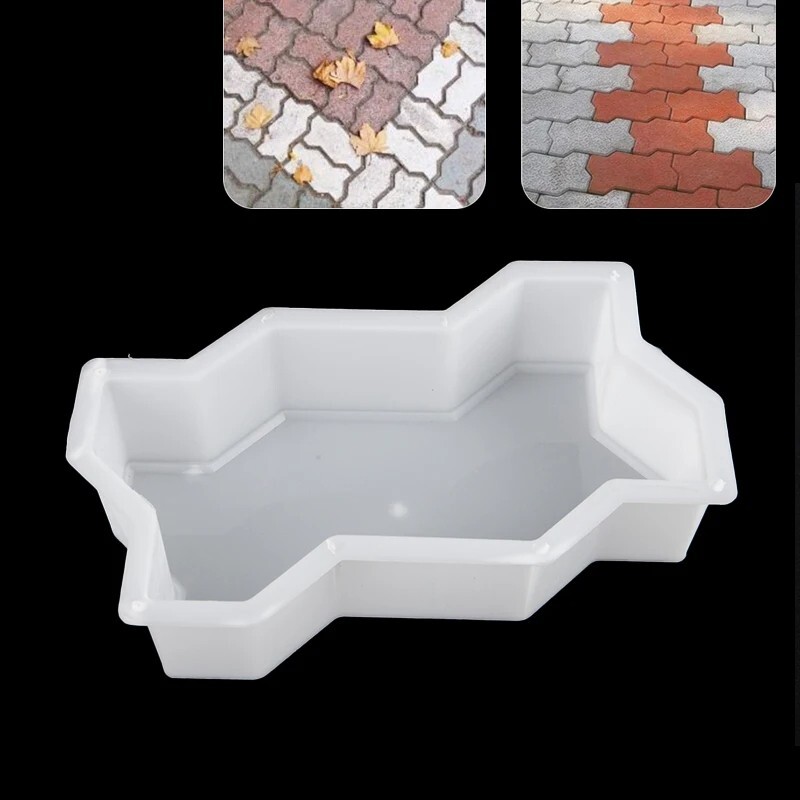 Concrete Path Stone Maker Plastic Mold Garden Road Paving Pavement Bricks Mould