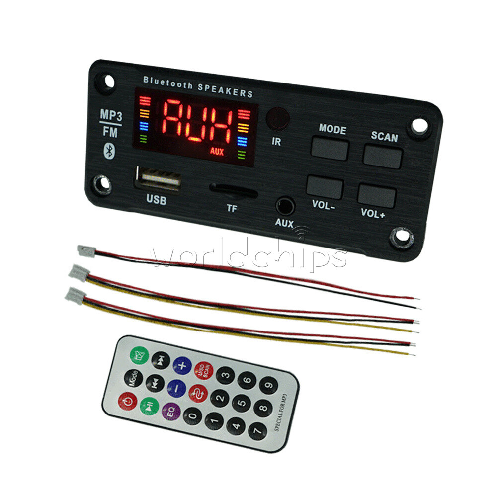 DC7-18V Bluetooth Car Audio MP3 Decoder Board Audio Module 2 * 25W Radio FM New