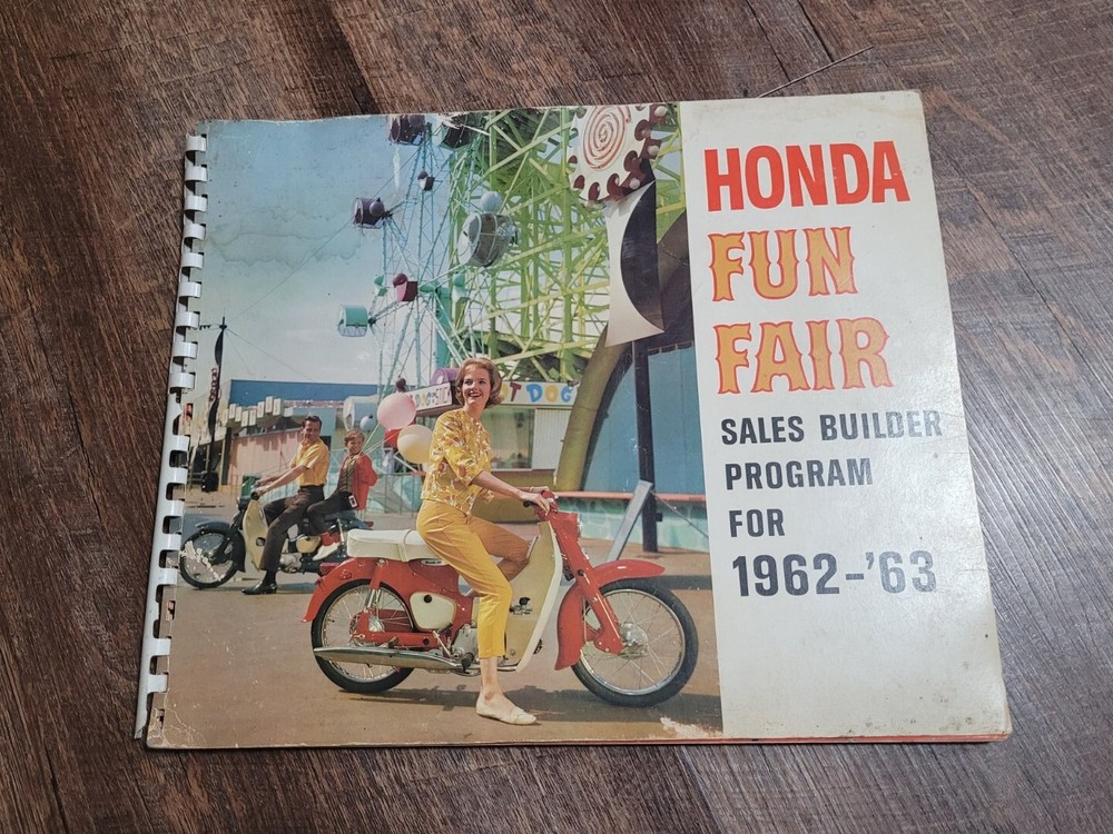 Honda Motorcycle Scooter Honda Fun Fair Sales Builder Program 1962-63 booklet
