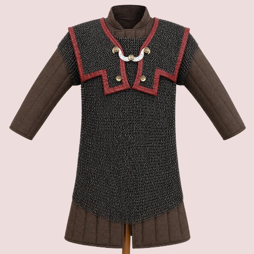Roman Lorica Hamata 6MM Riveted Chainmail Shirt Reenactment Armor
