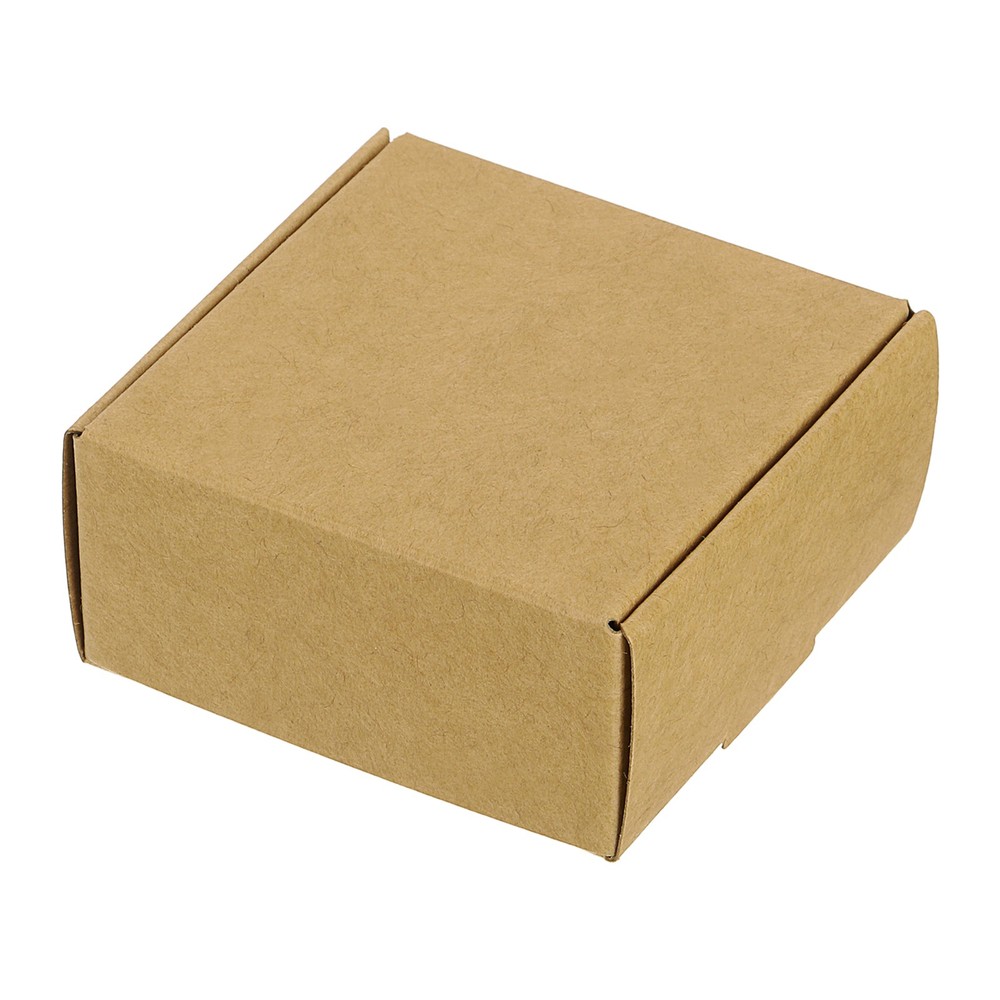40 Pack 2.5x2.5x1.2" Paper Soap Box Soap Boxes Square Brown