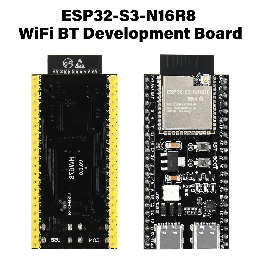 ESP32 S3 N16R8 DevKitC-1 Module, for ESP32 S3 Development Boards with WiFi, B...