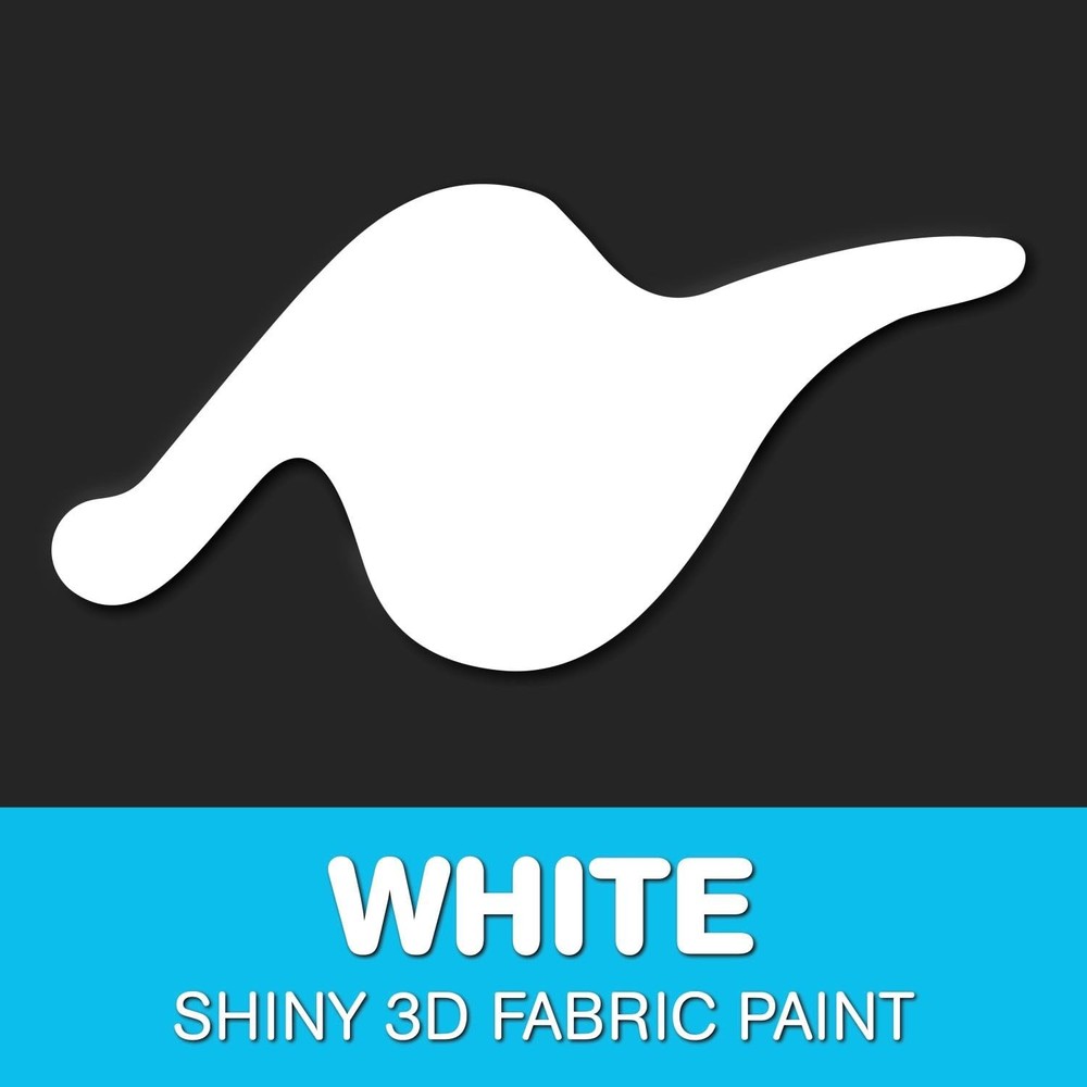 3D Fabric Paint Shiny White Textile Paint 1 Bottle Craft DIY