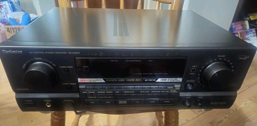 Vintage Technics SA-GX670 Stereo Receiver TESTED