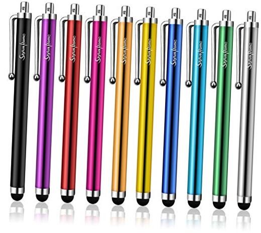 Stylus Pens for Touch Screens,  10 Pack High Precision 10 multi-colored