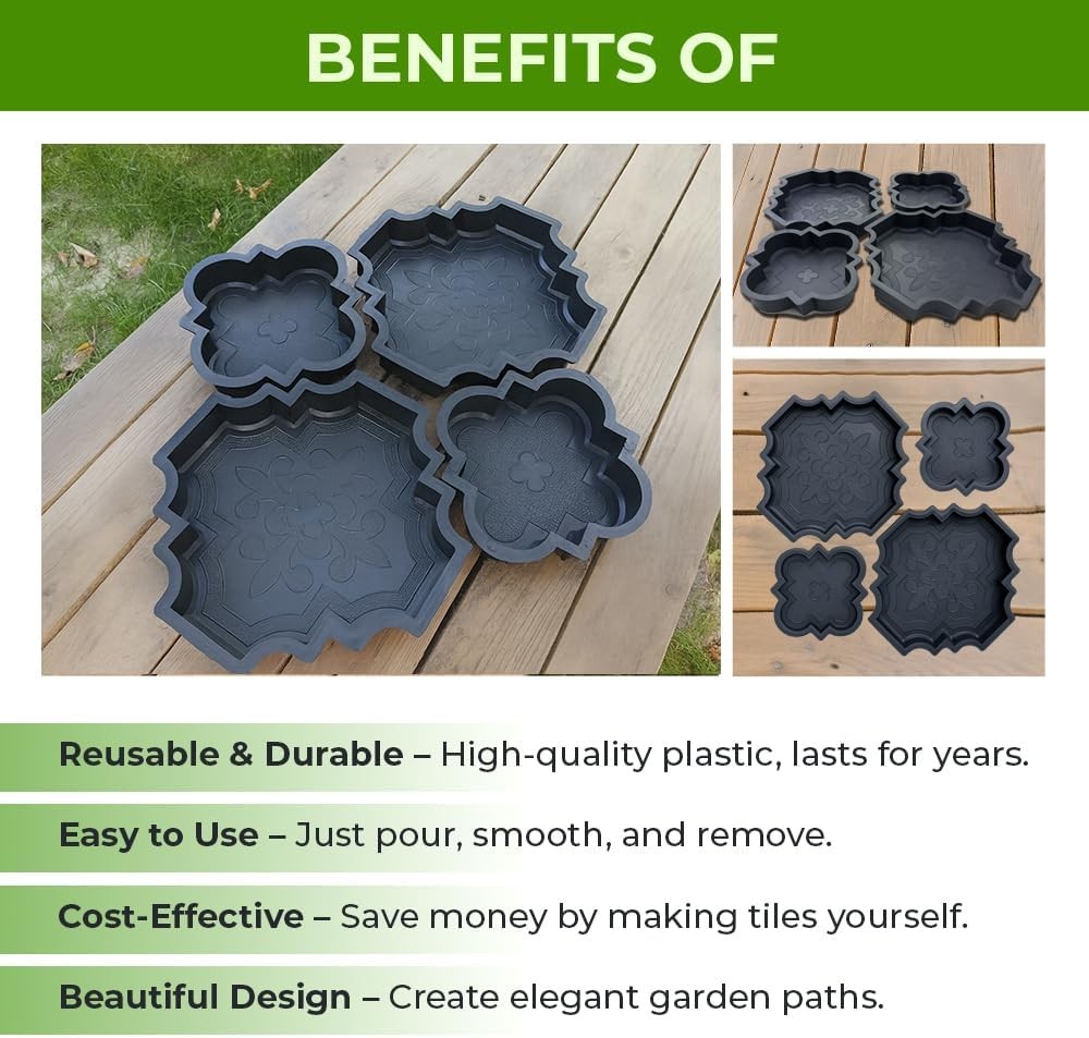Beautiful Plastic Form Big Pathmaker Concrete Molds Cement Molds for Concrete