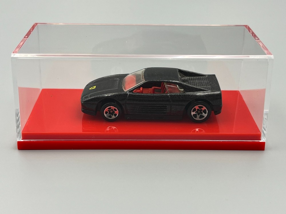 Quality Car Display Case Red Plastic Base 1/64 scale