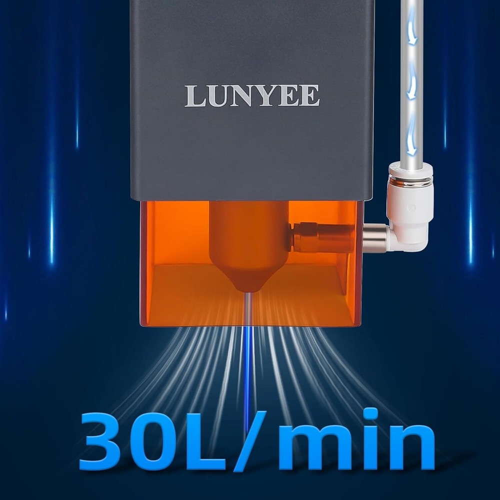 16W 30L/Min Air Assist Pump Compressor Adjustable Speed For Engraving Machine