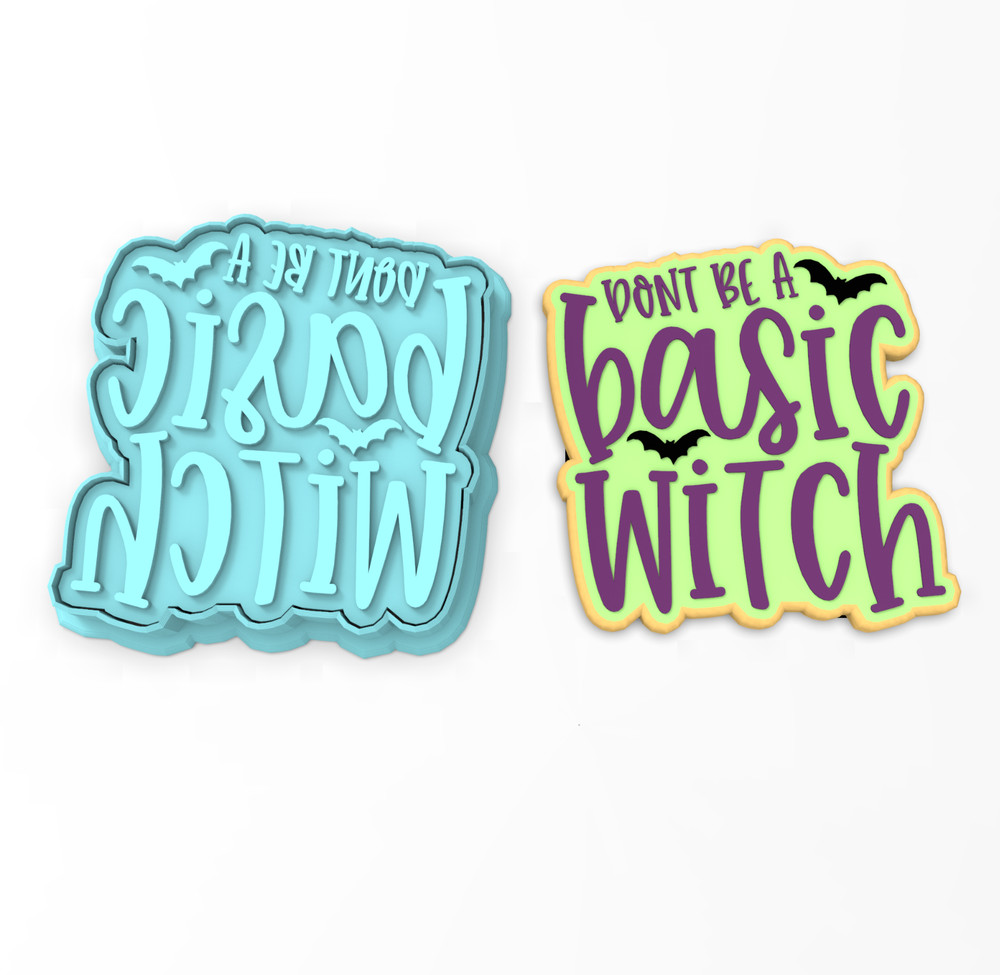 Basic Witch Cookie Cutter & Stamp | Halloween Costume October Ghost Witches Bat