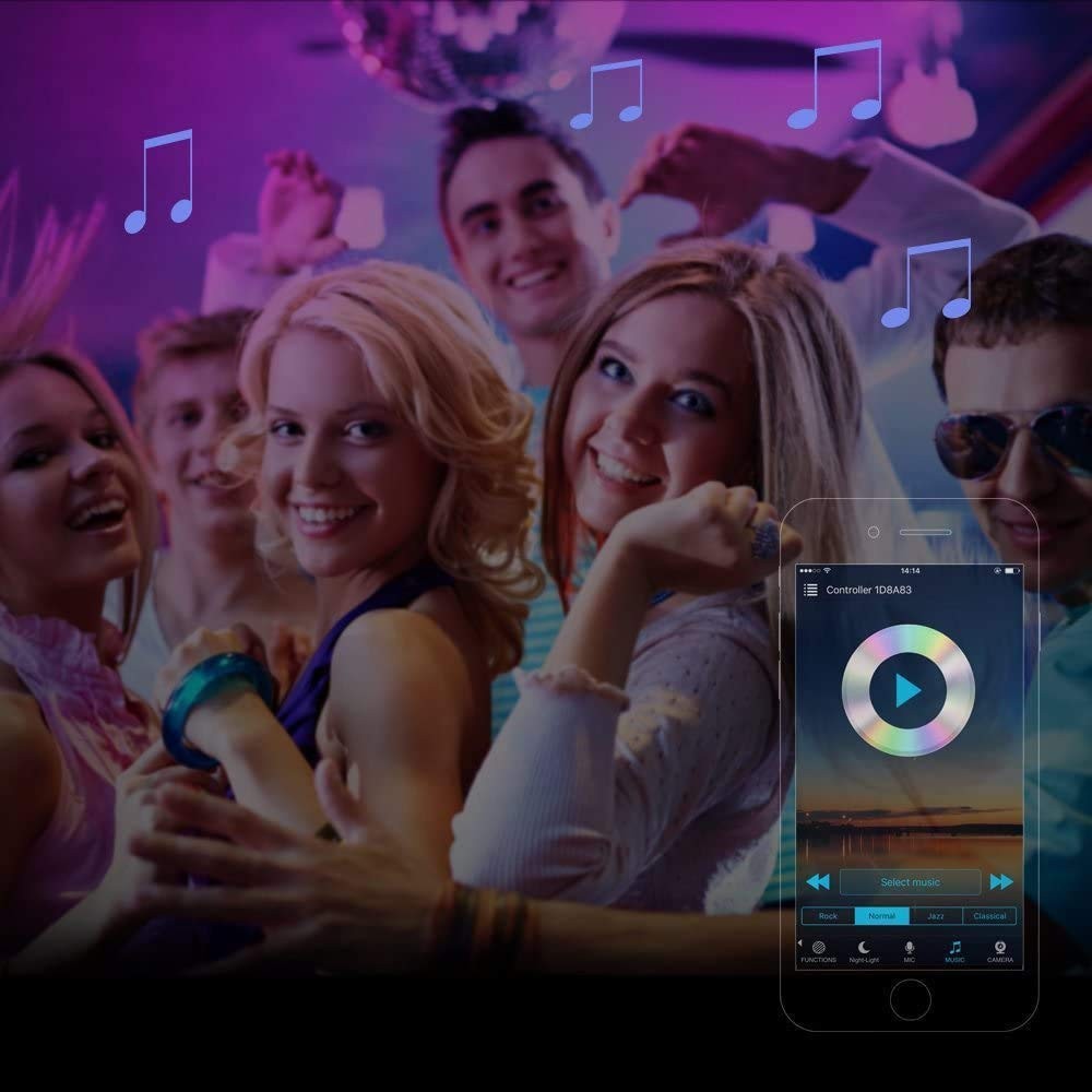 Smart LED WiFi Controller, Updated Wireless 24 Keys RF Remote Control for GRB...