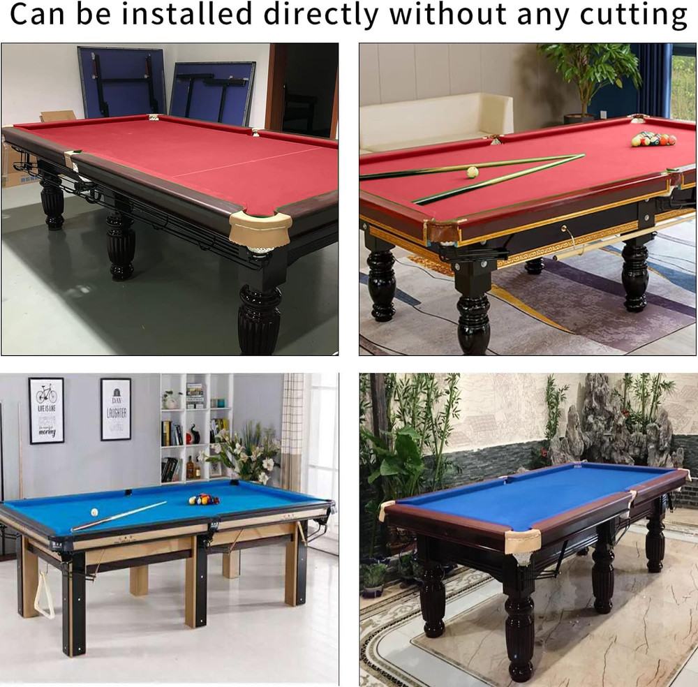 8" Pool Table Felt W/ 6 Cloth Strips, Pre Cut Billiard Table Cloth Felt