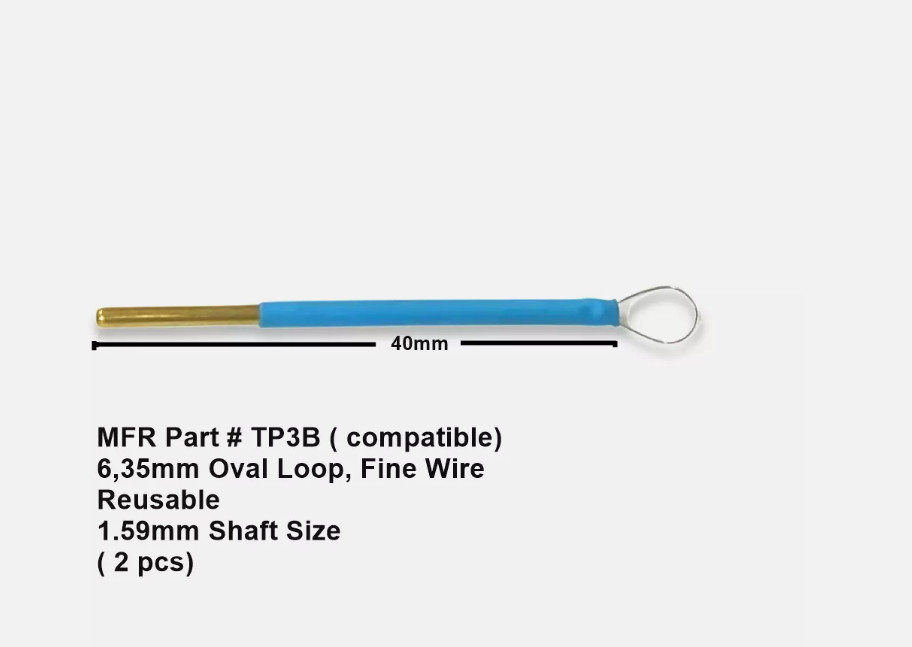Ellman Surgitron Electrode TP3B - 6,35mm Oval Loop, Fine Wire ( 2pcs)